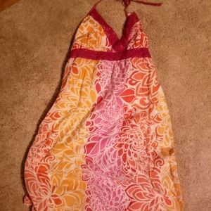 Orange and Pink Aeropostale Summer Dress